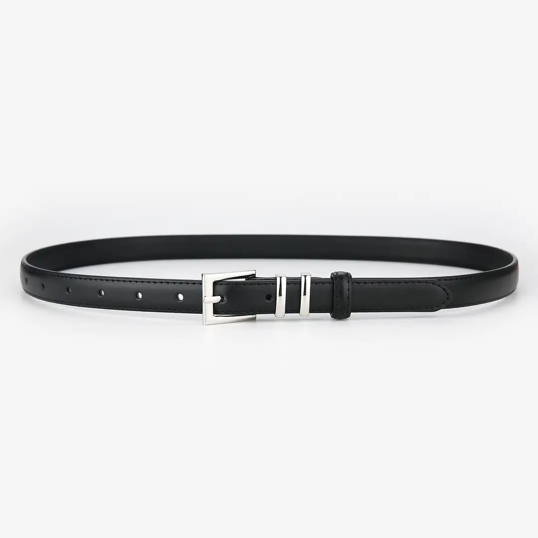 Premium Women's Leather Belt with Pin Buckle for School & Study