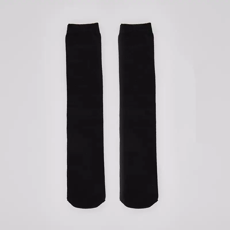 White Striped Cotton Mid-Calf Socks for Girls
