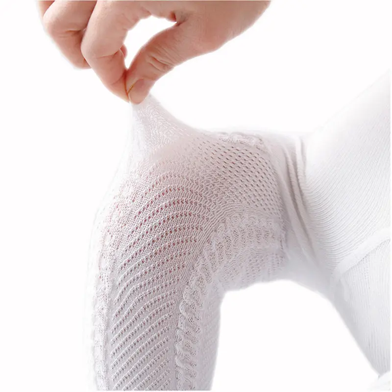 White Mesh Pantyhose for Girls 6-12M Spring Summer