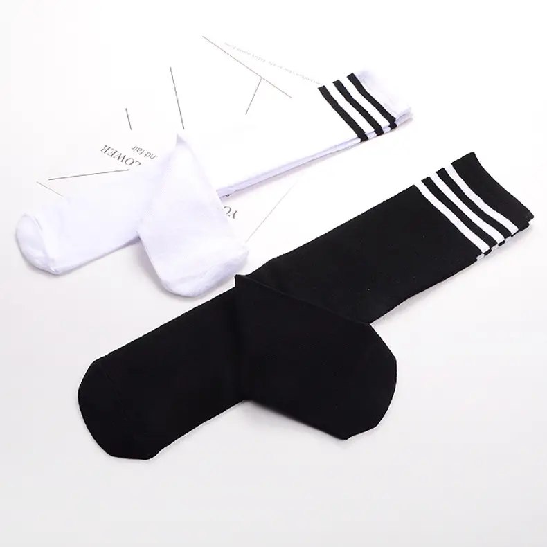 Kids Striped Tube Socks Cotton Spring Autumn