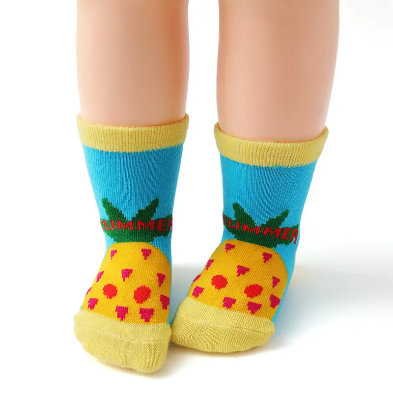 Children's Cotton Anti-Slip Cartoon Socks 12 Colors