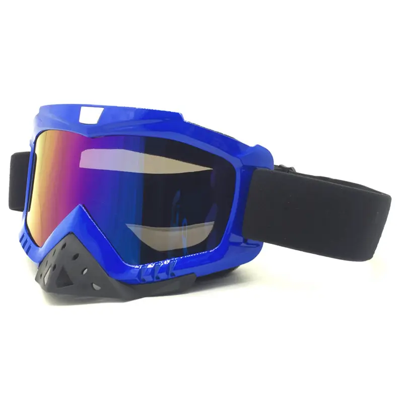 Motorcycle Goggles Windproof Black Frame TPU PC Lens