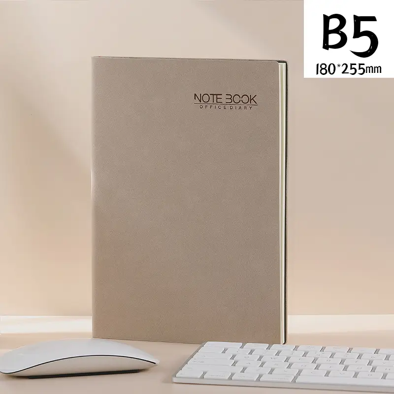 A5 Leather Diary Notebook with Buckle Closure