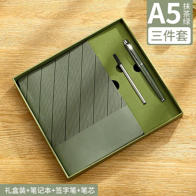 Blue A5 Notebook with Pen Gift Set Custom Logo