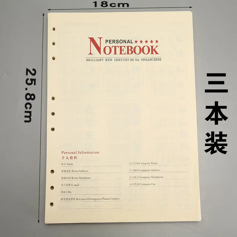 500 Sheet Loose Leaf Replacement Notebook Inner Pages