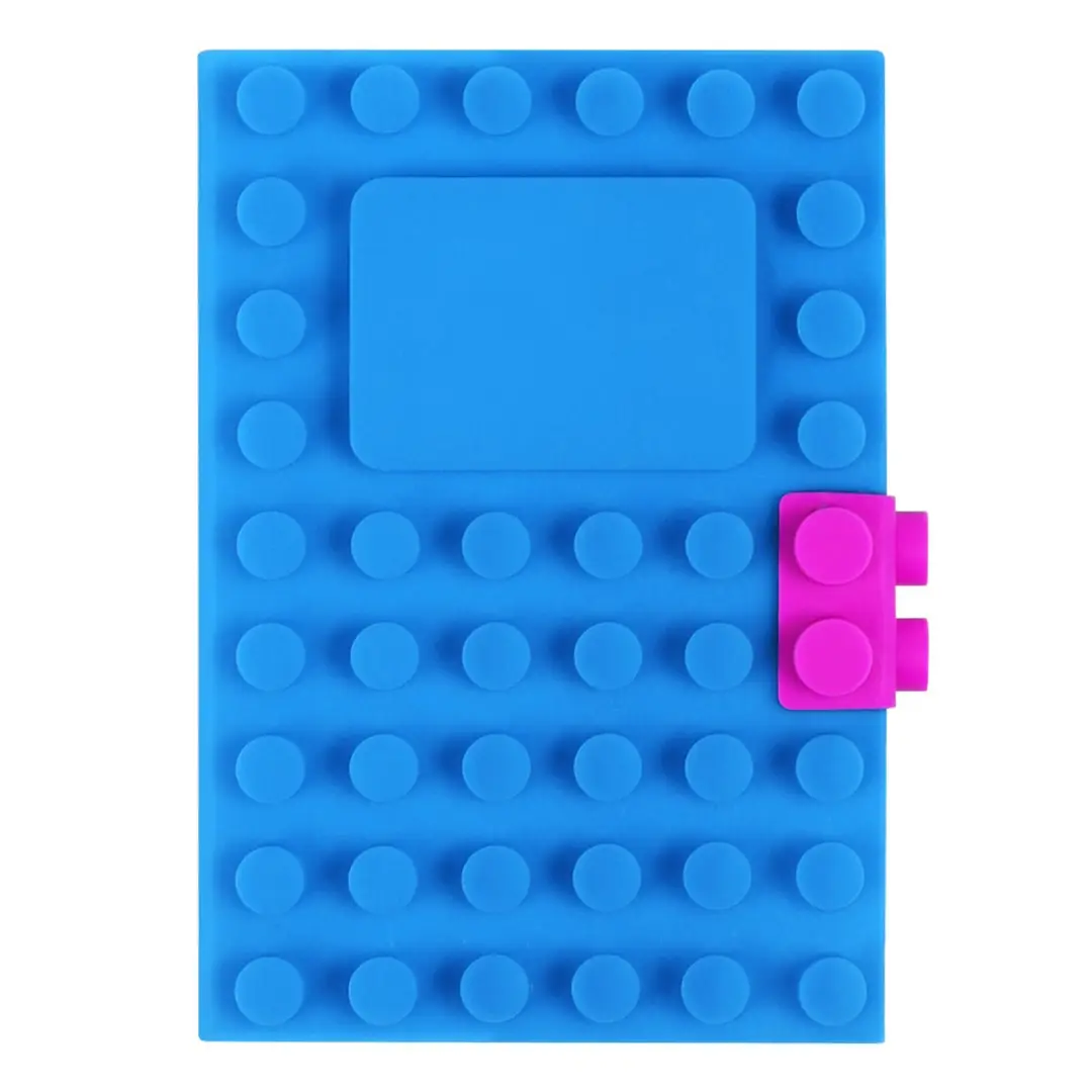 A6 Silicone Dot Notebook Blue Stylish School Use