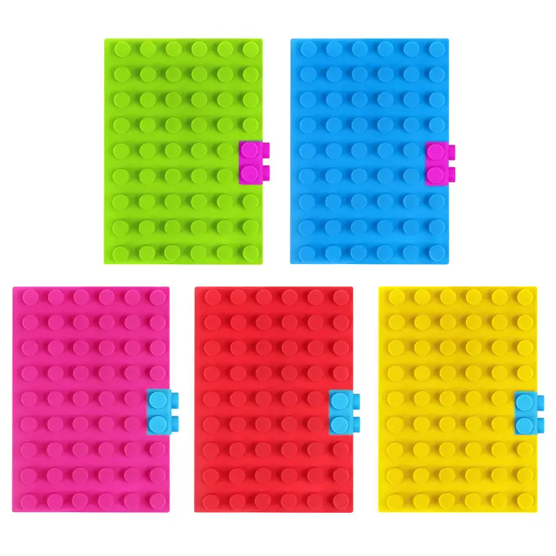 A6 Silicone Dot Notebook Blue Stylish School Use