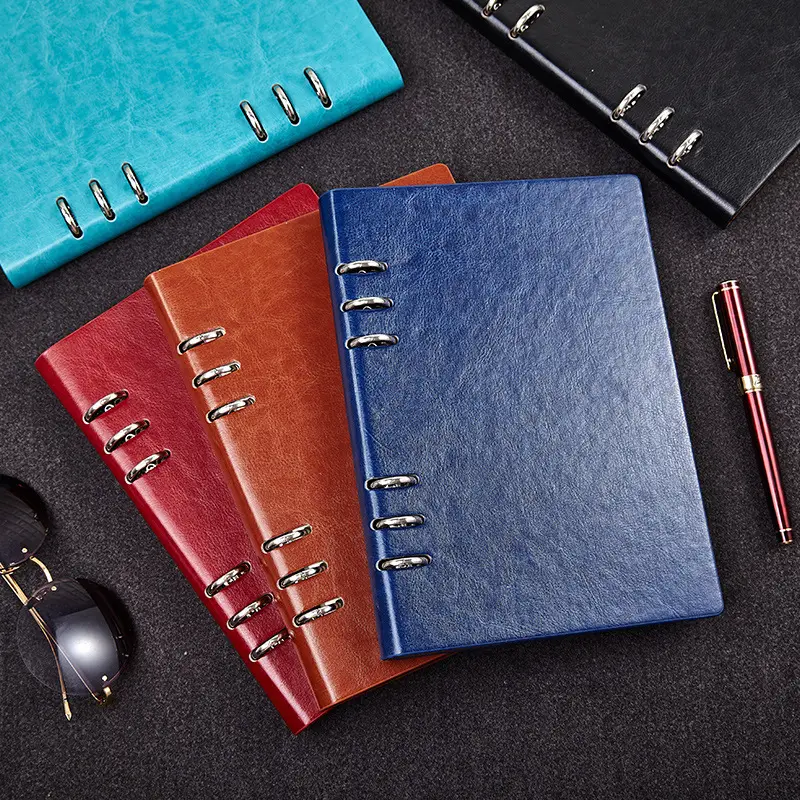 A5 Business Loose Leaf Notebook with Rings, Durable & Stylish