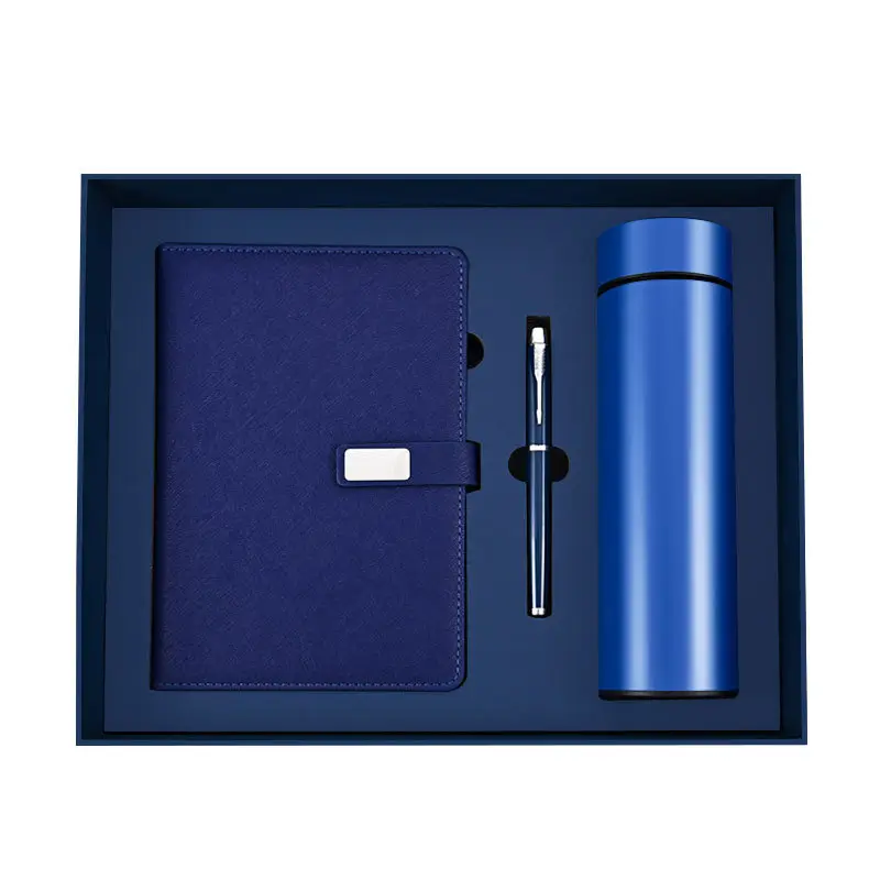 Custom Business Gift Box with Notebook, Pen & Thermos Cup