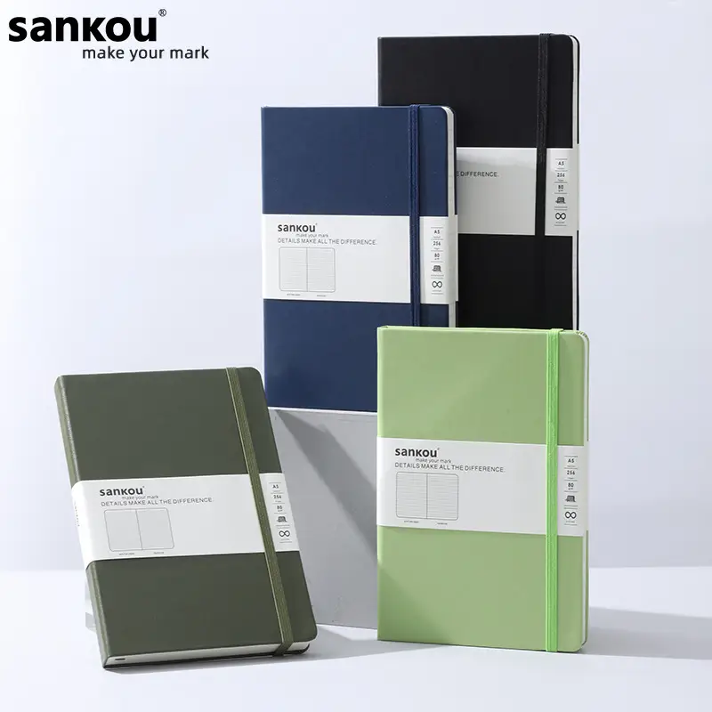 A5 Hard Cover Notebook with Elastic Strap Business Gift