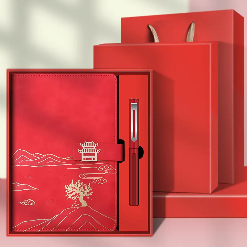 High-End Business Notebook Gift Set with Pen