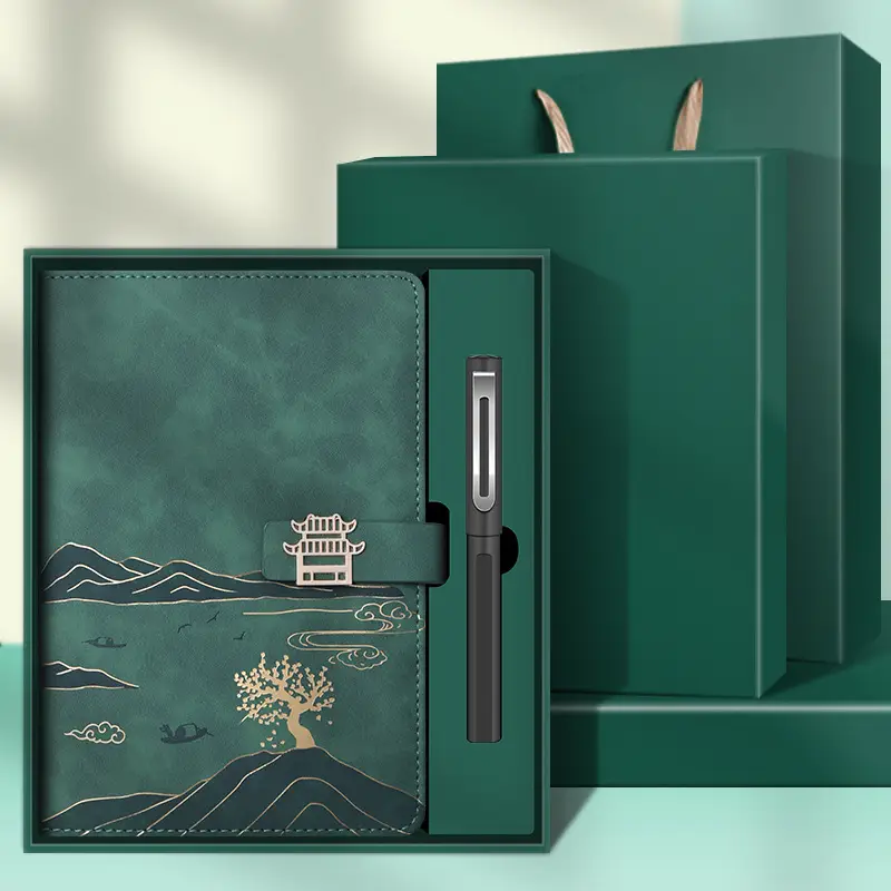 High-End Business Notebook Gift Set with Pen