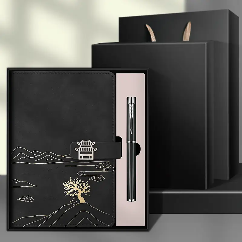High-End Business Notebook Gift Set with Pen
