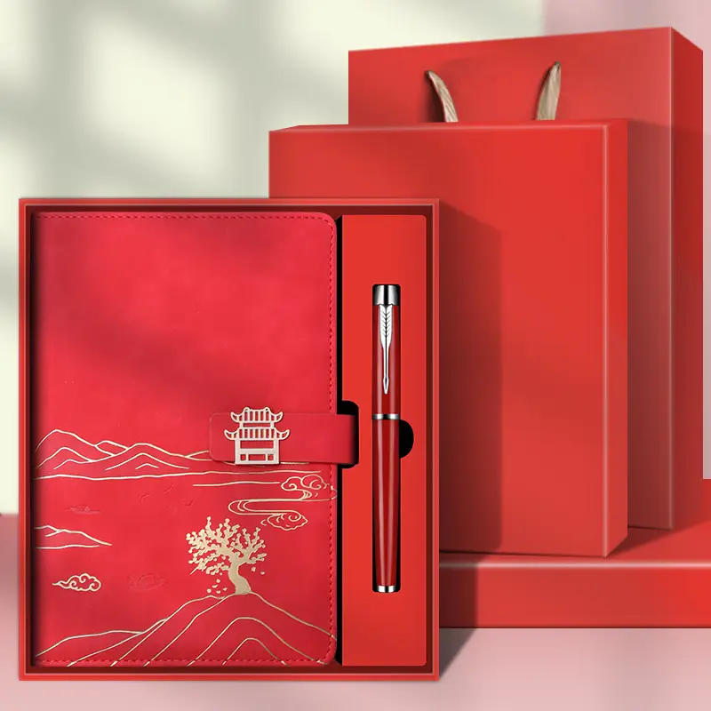 High-End Business Notebook Gift Set with Pen