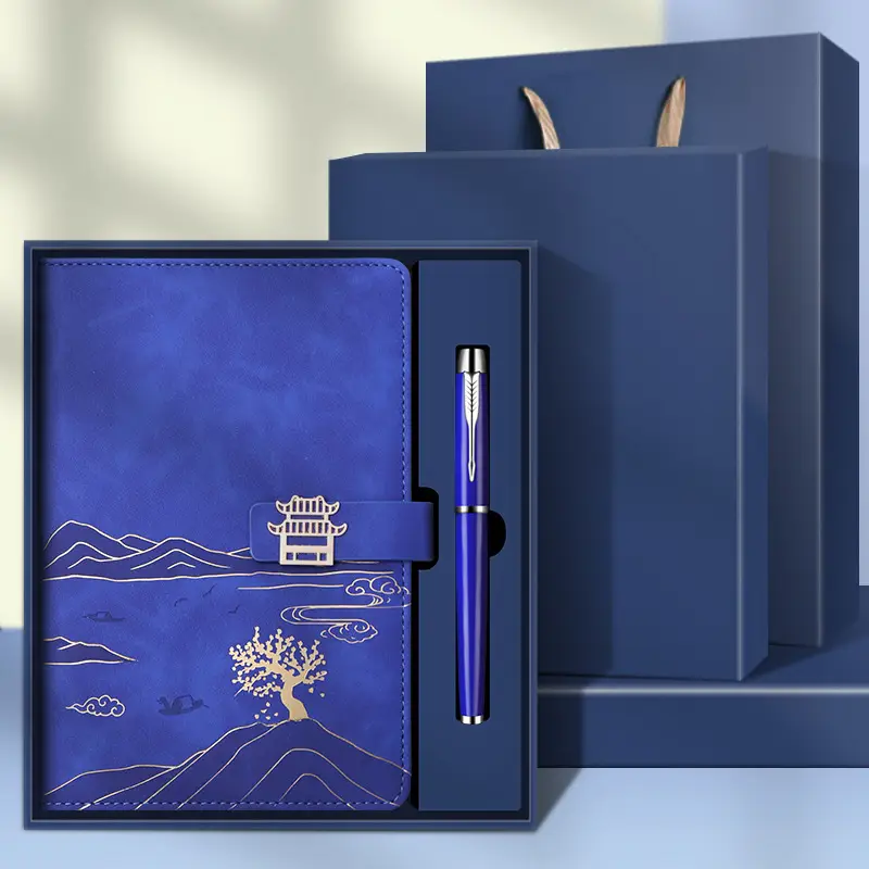 High-End Business Notebook Gift Set with Pen