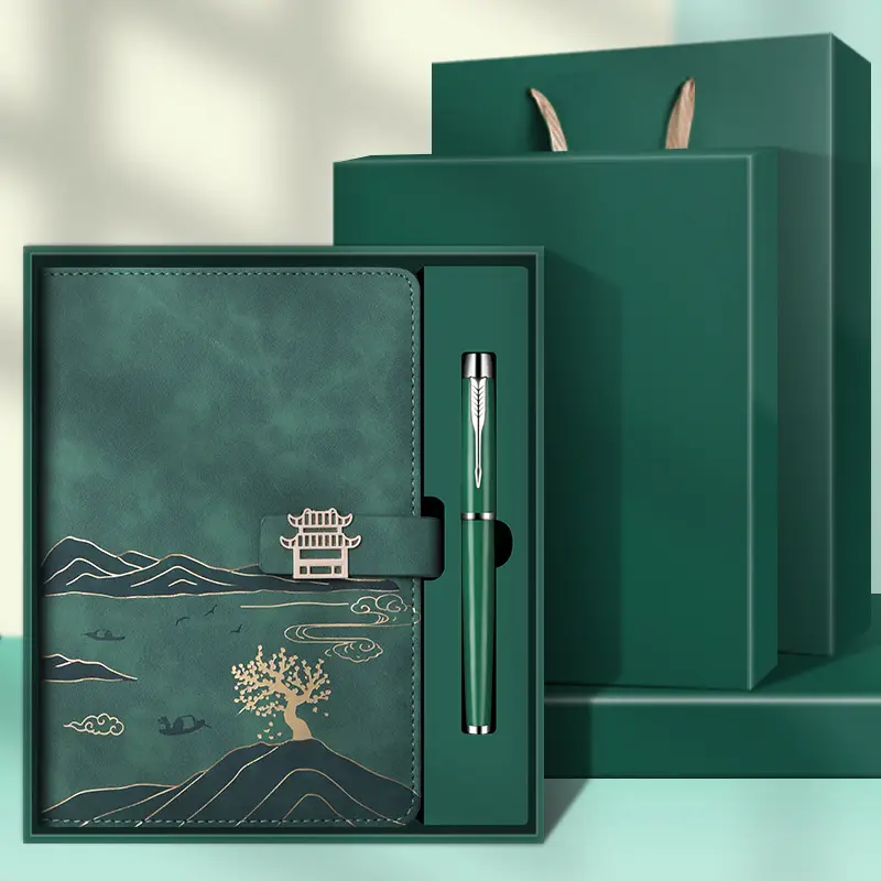 High-End Business Notebook Gift Set with Pen
