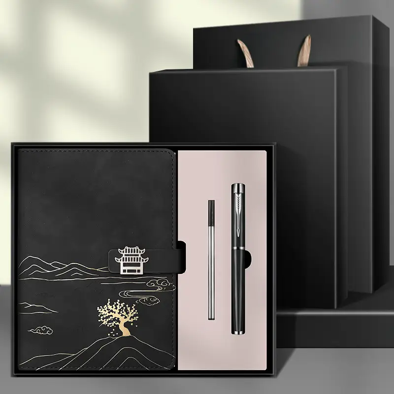 High-End Business Notebook Gift Set with Pen