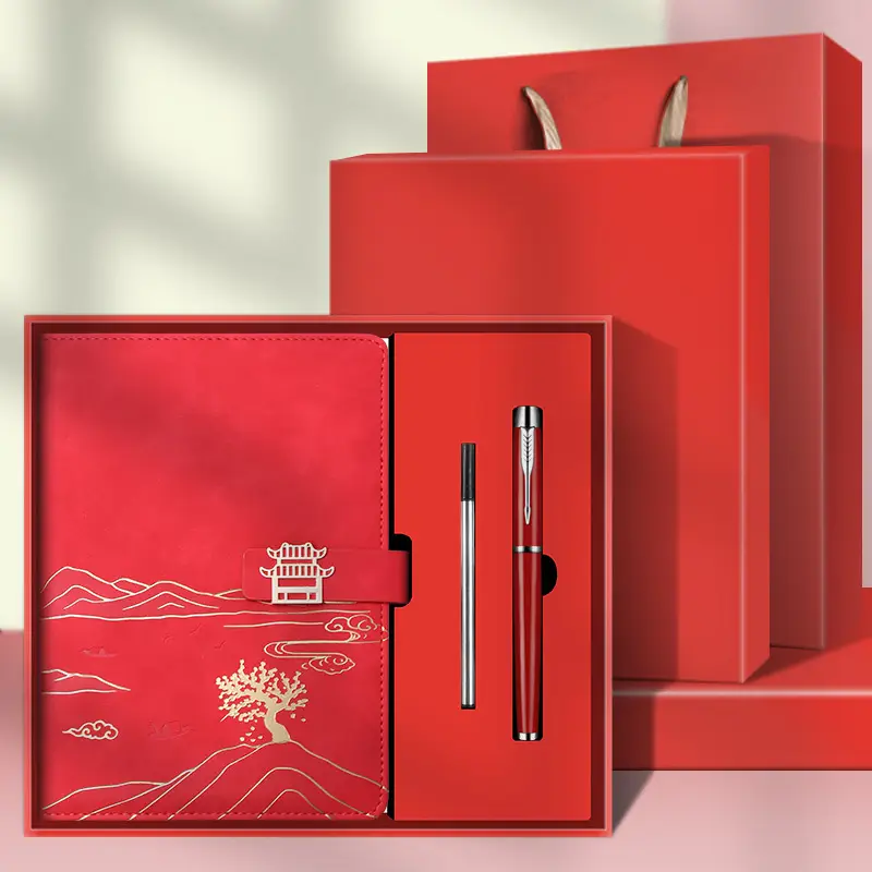 High-End Business Notebook Gift Set with Pen