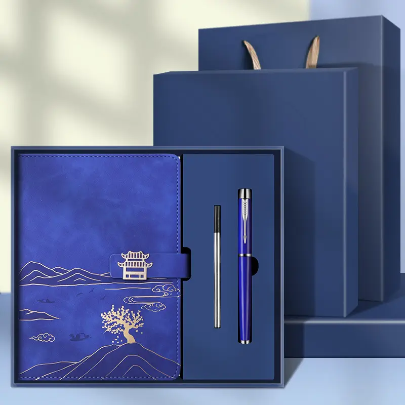 High-End Business Notebook Gift Set with Pen