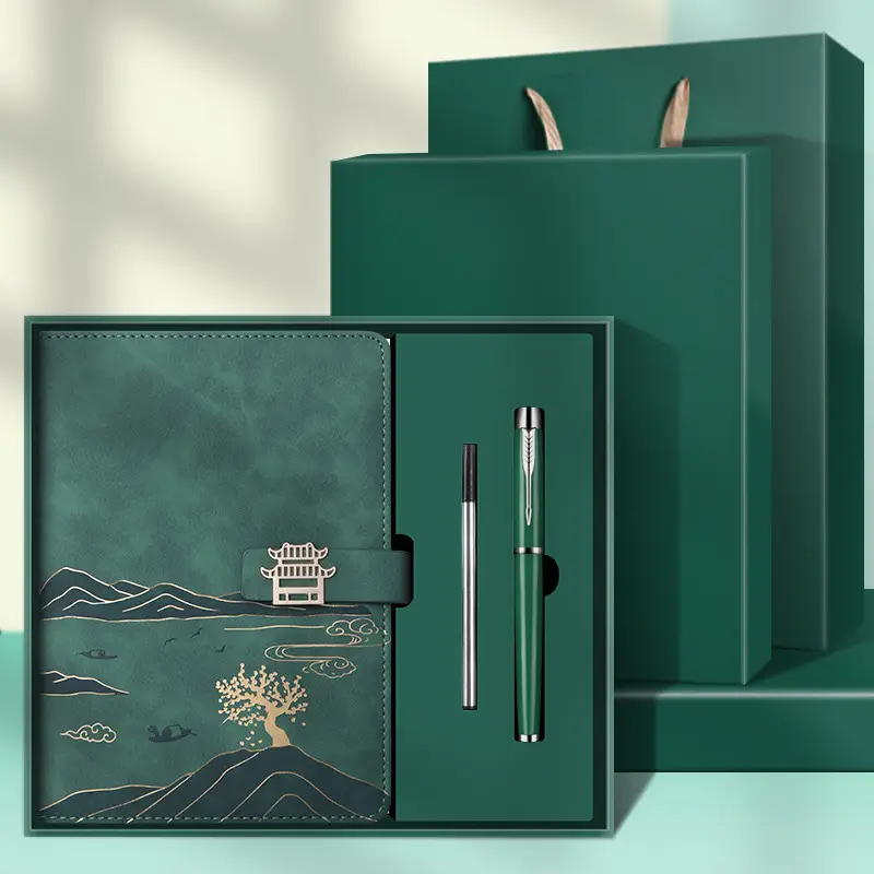 High-End Business Notebook Gift Set with Pen