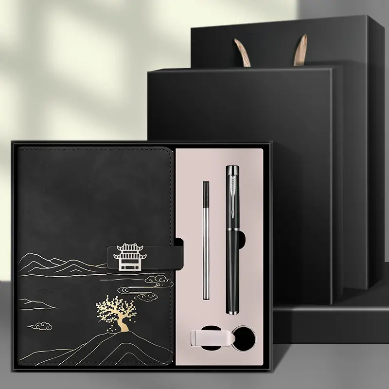 High-End Business Notebook Gift Set with Pen