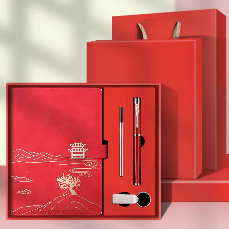 High-End Business Notebook Gift Set with Pen