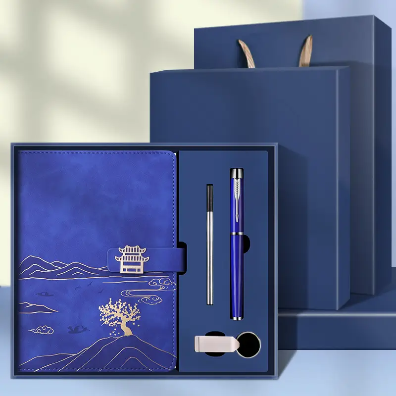 High-End Business Notebook Gift Set with Pen