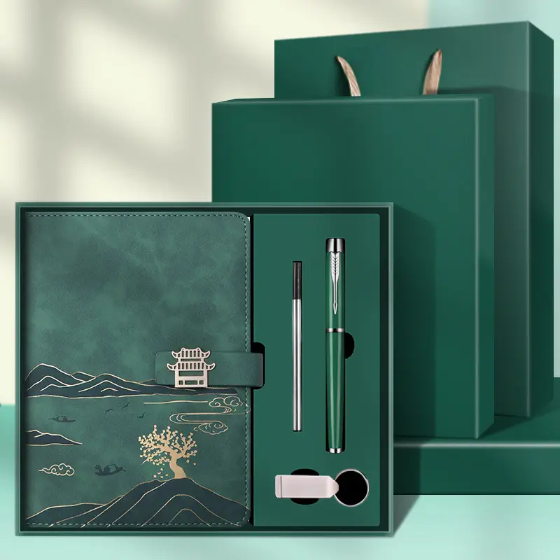High-End Business Notebook Gift Set with Pen