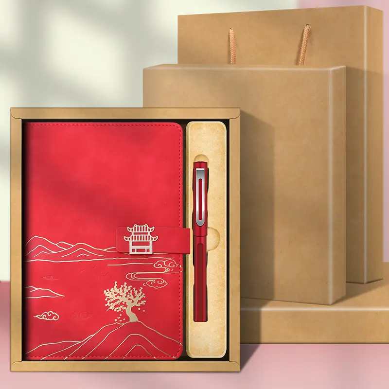 High-End Business Notebook Gift Set with Pen