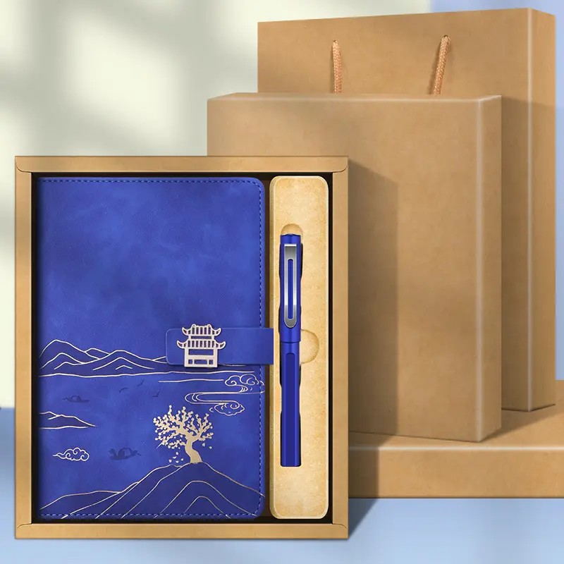 High-End Business Notebook Gift Set with Pen
