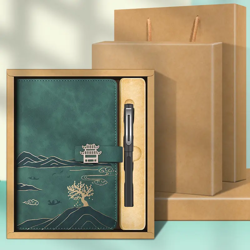 High-End Business Notebook Gift Set with Pen