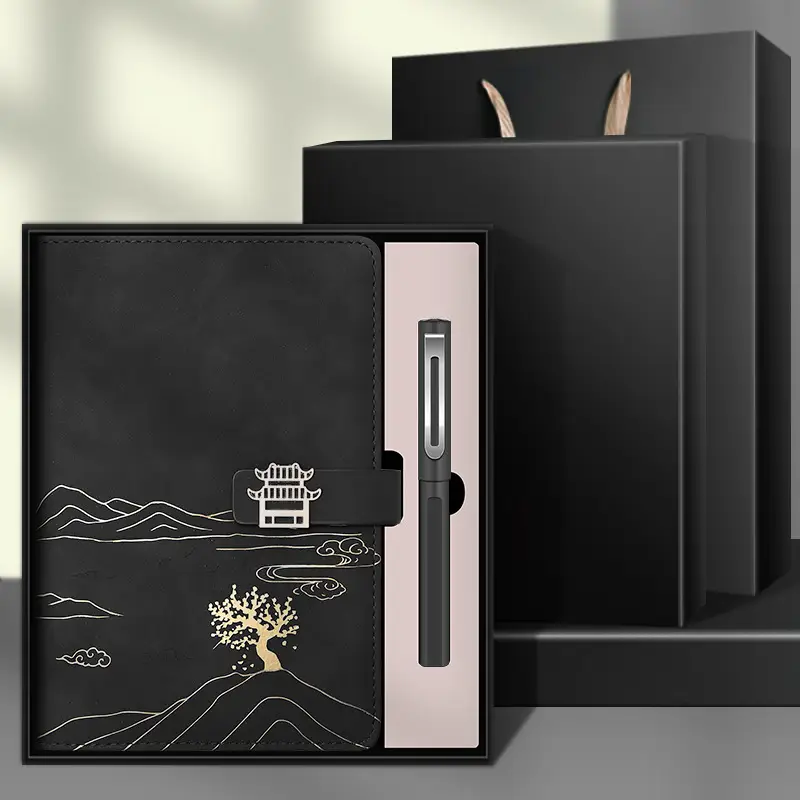 High-End Business Notebook Gift Set with Pen