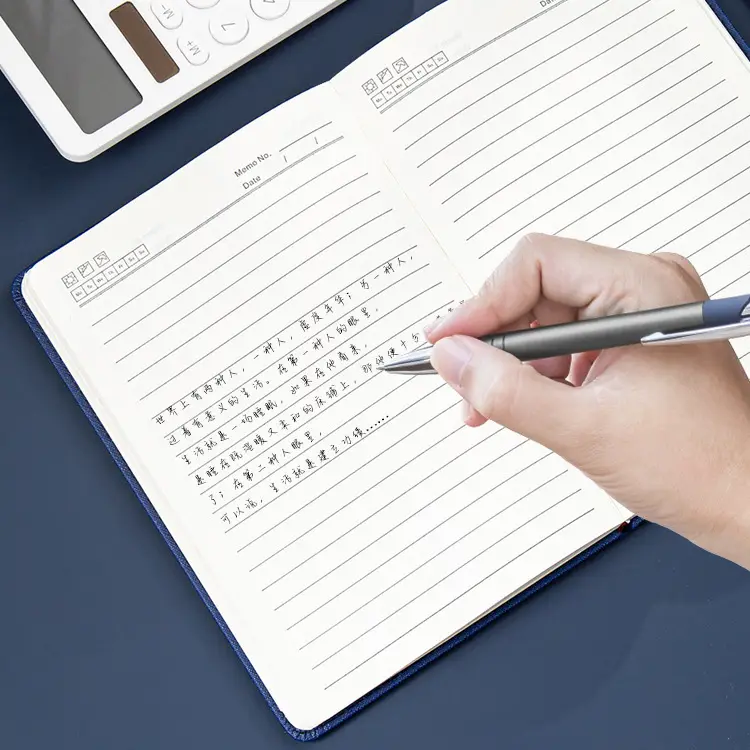 Custom Business Notebook with Logo Pen Set