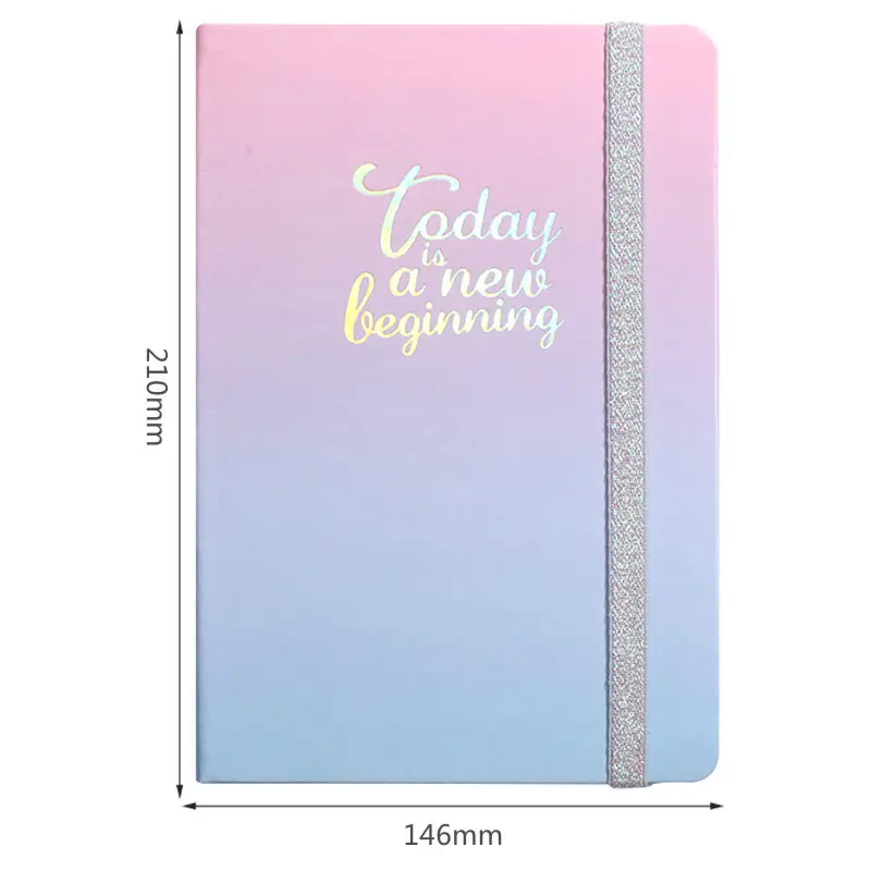 Weekly Planner Notebook Pink Blue Self-Filling English