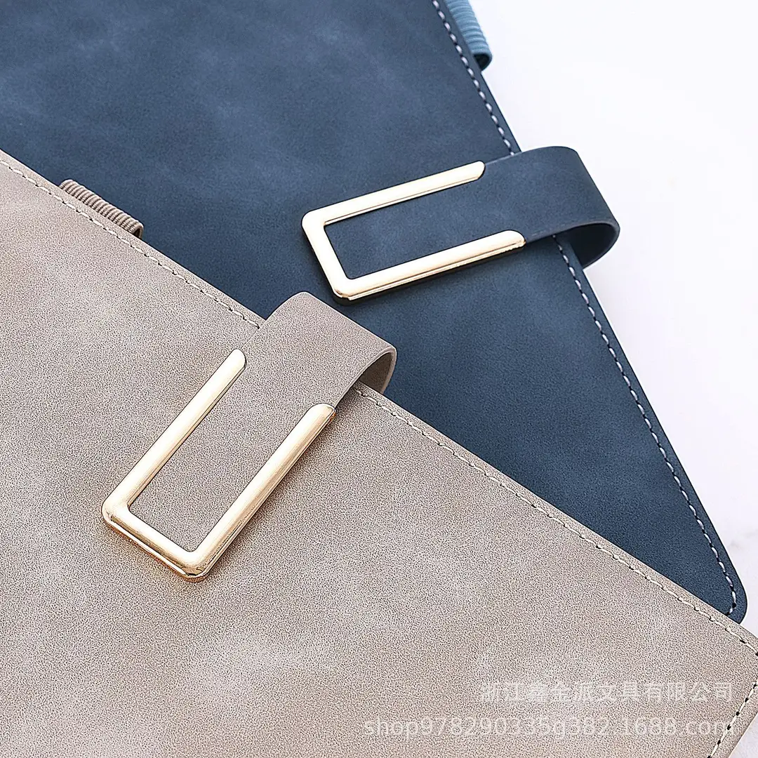 A5 Business Notebook with Thick Paper and Leather Buckle
