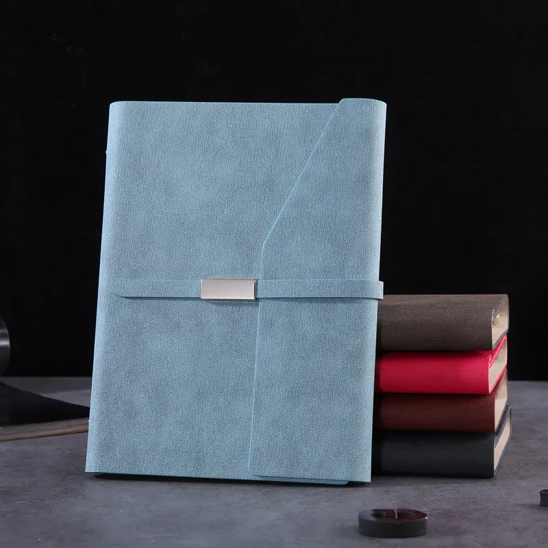 A5 Loose-Leaf Detachable Notebook Blue Premium Business Use