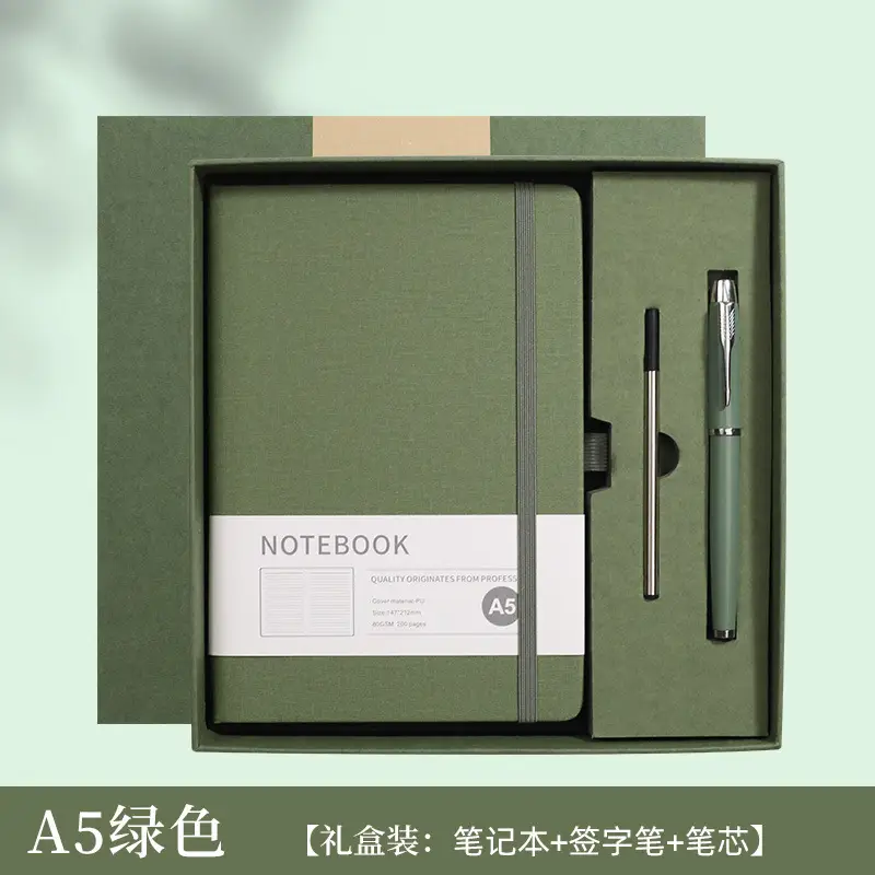Custom Logo A5 Business Notebook with Strap