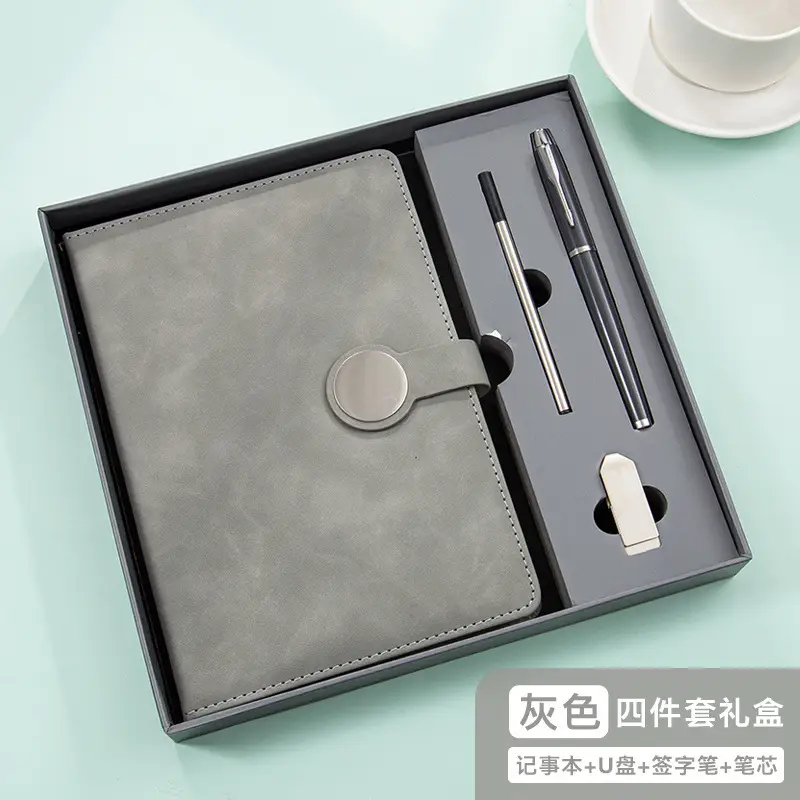 Business Notebook Gift Set with Pen & Phone Holder