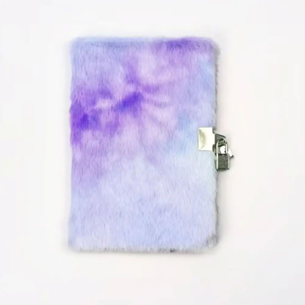 Plush Lockable Diary Notebook A5 Cute Colors