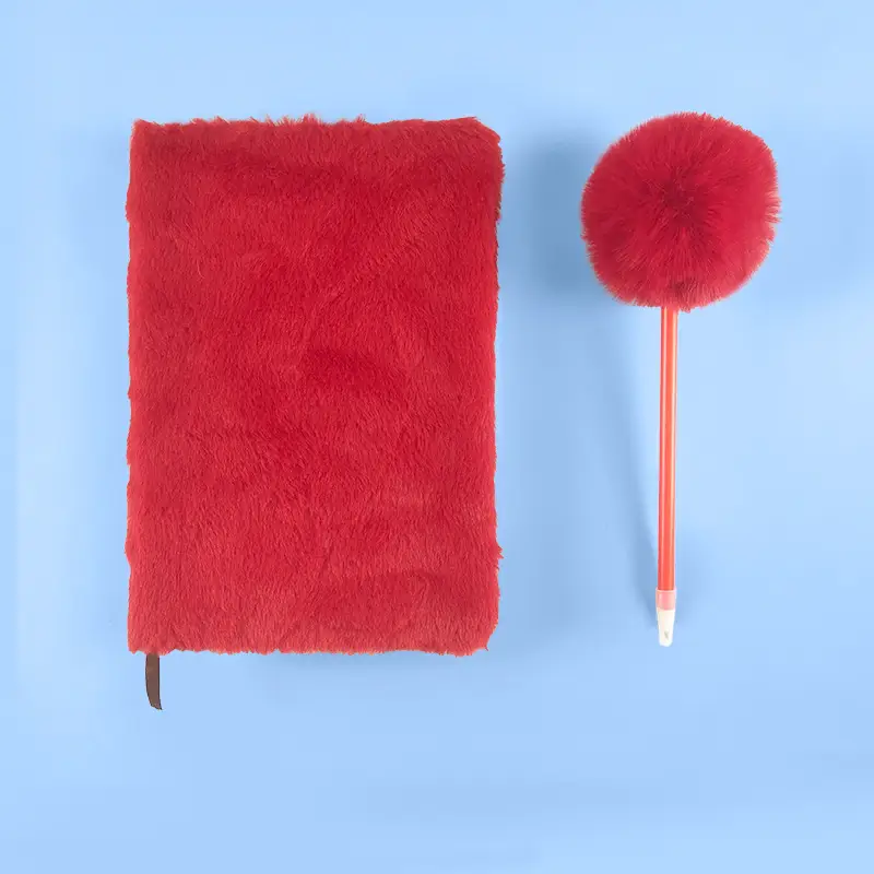 Plush Lockable Diary Notebook A5 Cute Colors