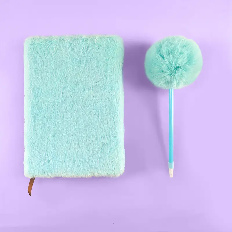 Plush Lockable Diary Notebook A5 Cute Colors