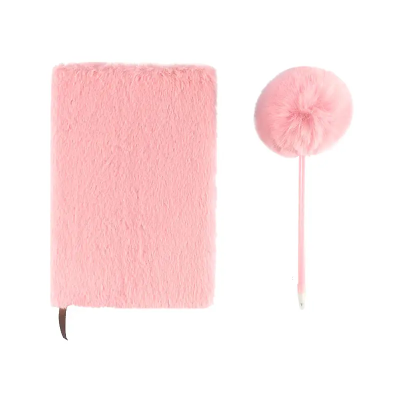 Plush Lockable Diary Notebook A5 Cute Colors