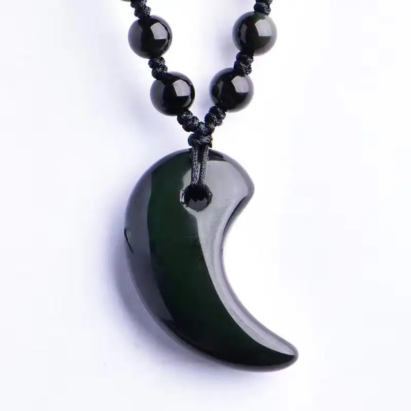 Women's Red Eye Obsidian Tai Chi Pendant