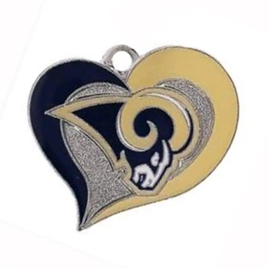 Zinc Alloy Team Logo Heart Jewelry for Daily Wear