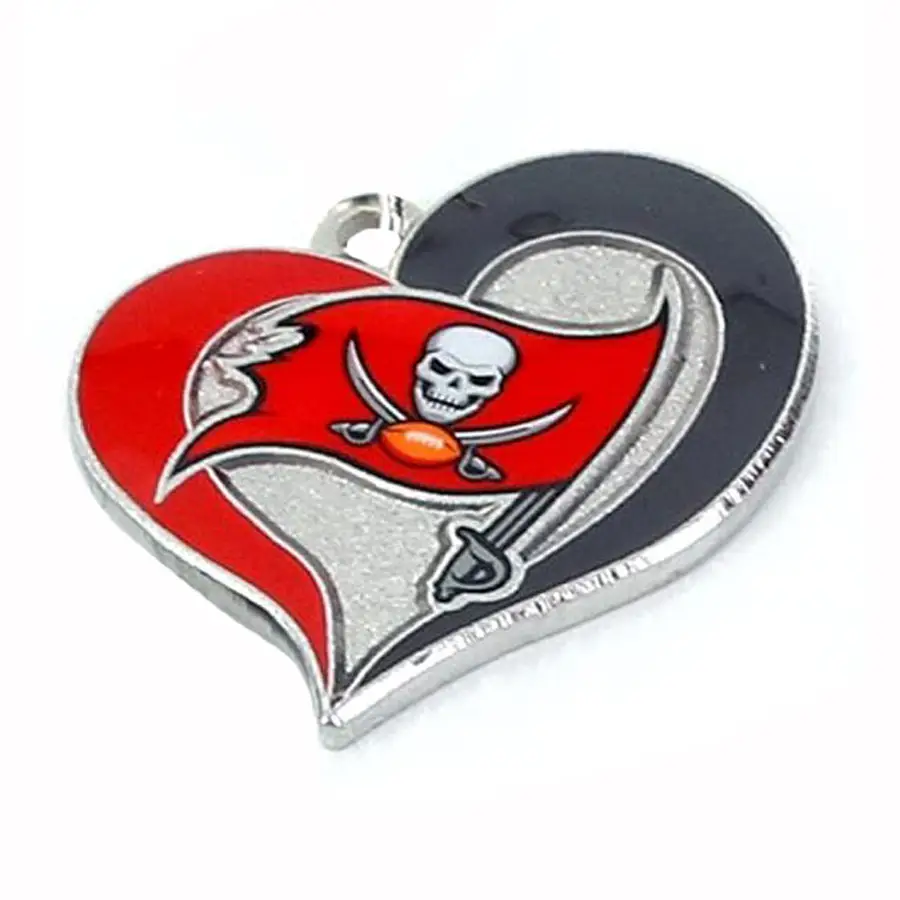 Zinc Alloy Team Logo Heart Jewelry for Daily Wear