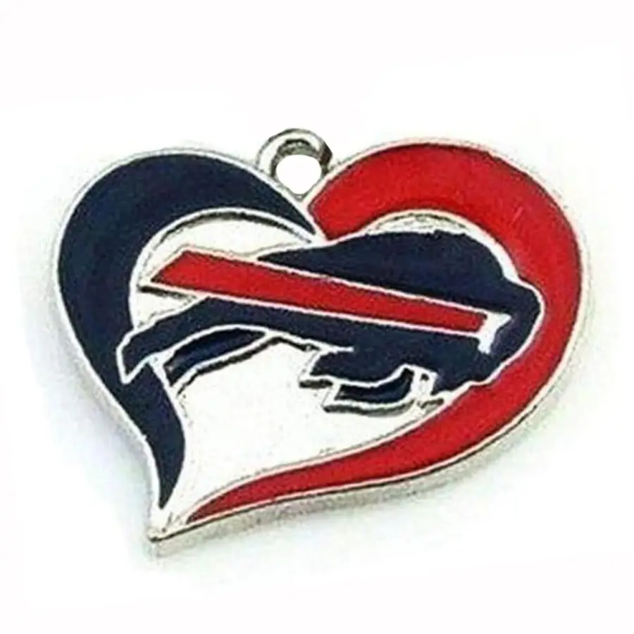 Zinc Alloy Team Logo Heart Jewelry for Daily Wear