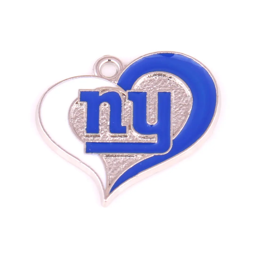 Zinc Alloy Team Logo Heart Jewelry for Daily Wear