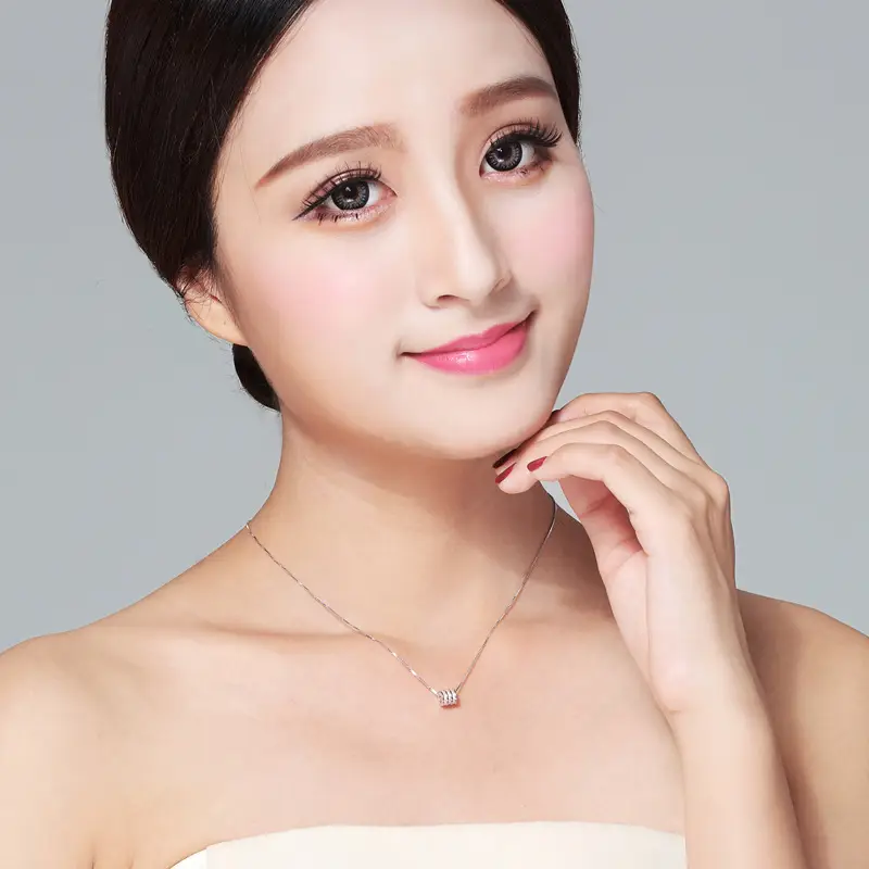S925 Silver Korean Lucky Beads Necklace