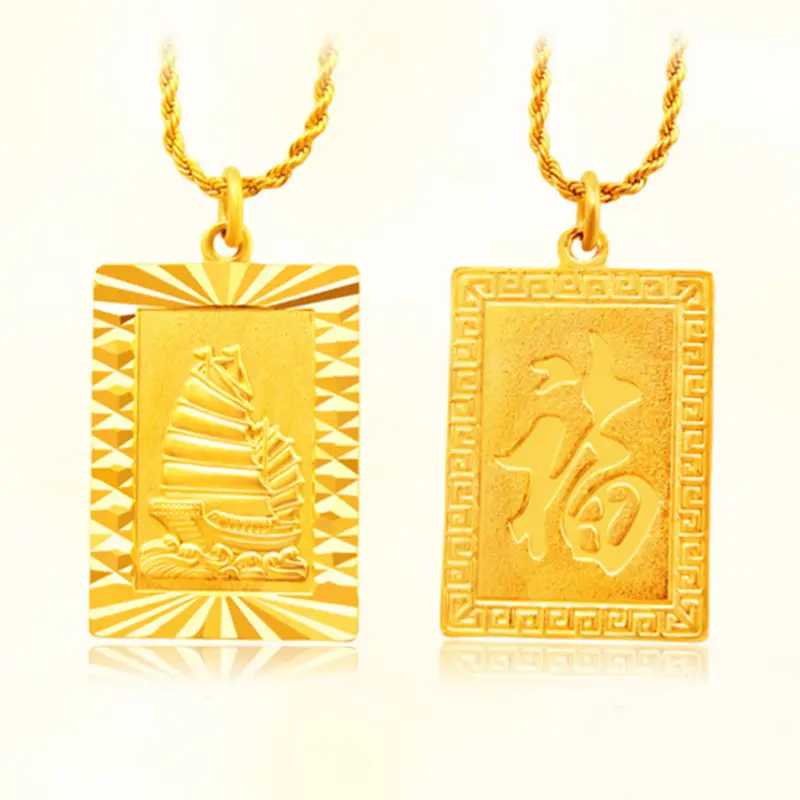 Gold Plated Cloud Fortune Pendant for Women Daily Wear Jewelry
