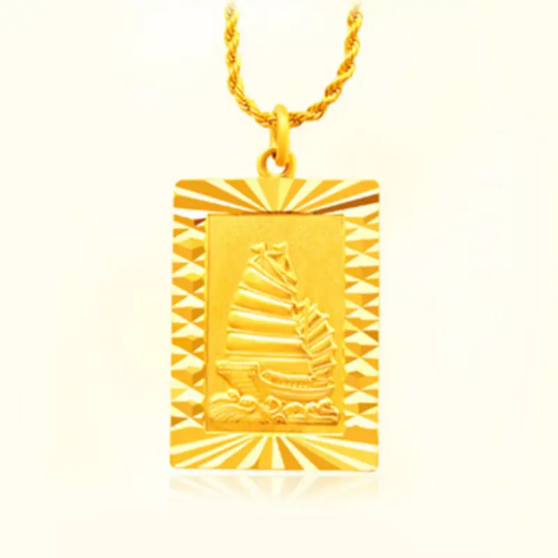 Gold Plated Cloud Fortune Pendant for Women Daily Wear Jewelry